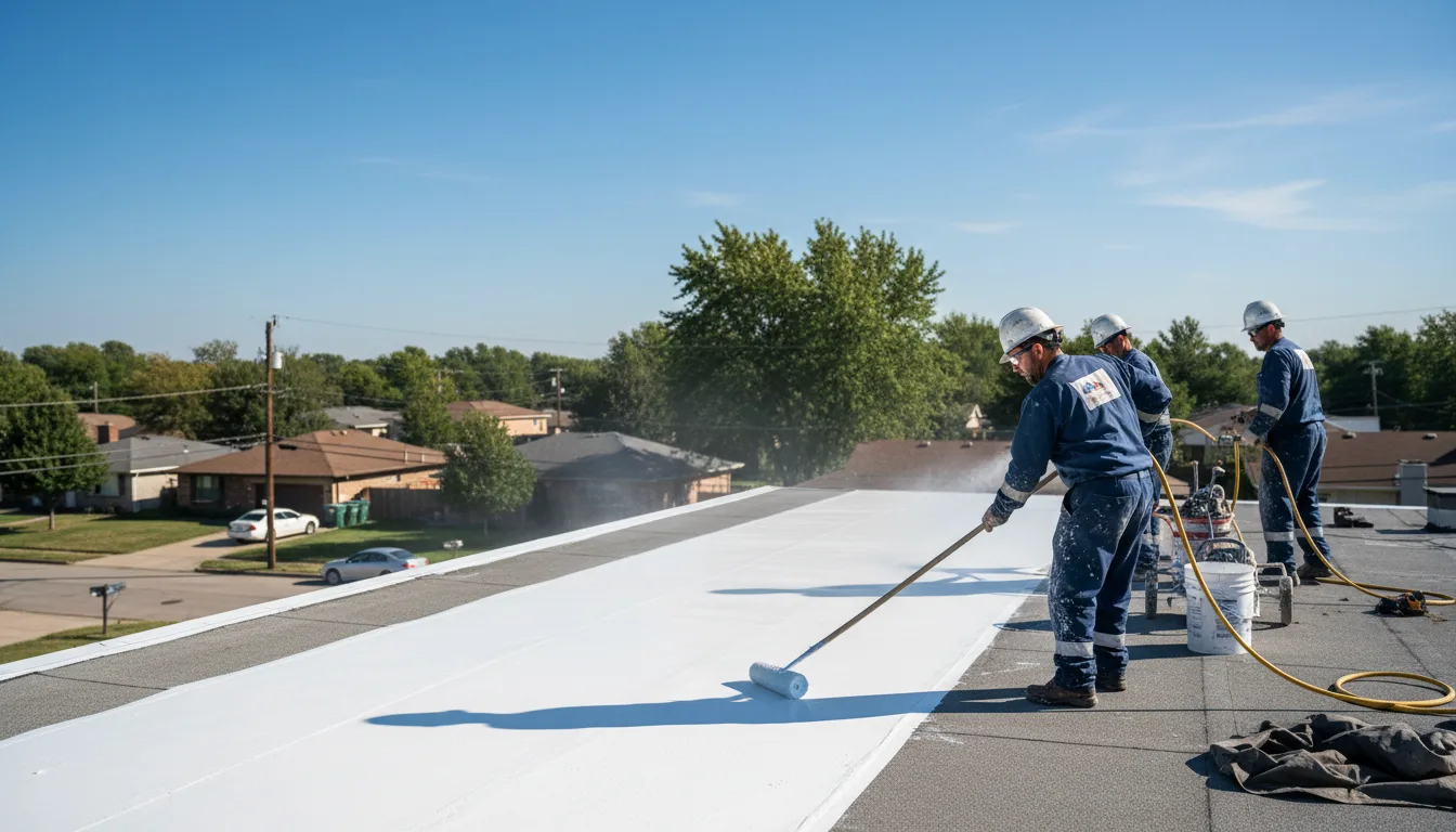 Commercial roof coating in Chico, TX near me